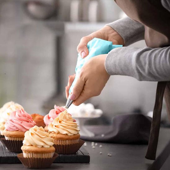 poche a douille bleu cupcake
