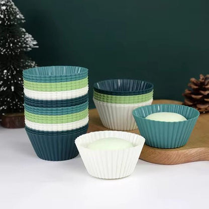 moule a cupcake bleu azure vert blanc