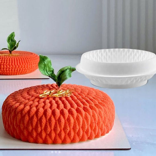 moule a gateau rond a motifs rouge
