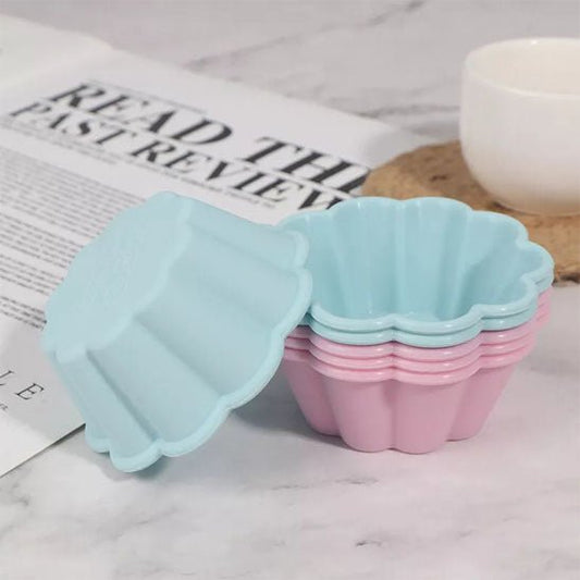 moule a muffins bleu rose